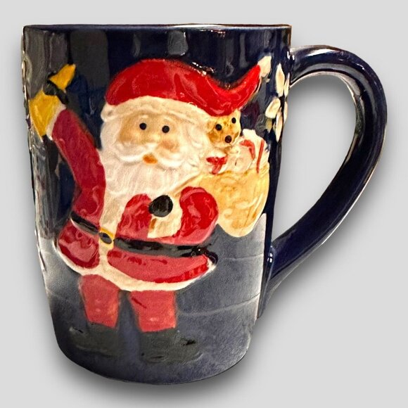 Santa Clause Mug Coffee Tea Hot Cocoa Holiday Winter Cozy EUC - Picture 10 of 11